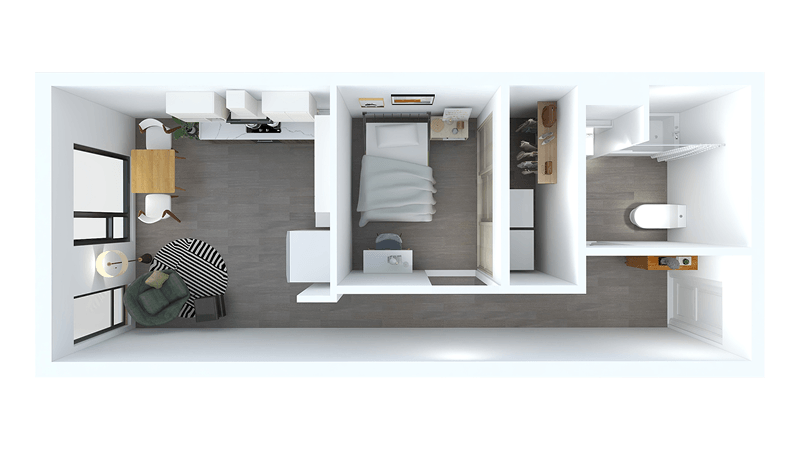 1 Bed A floor plan