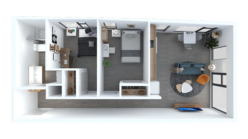 2 Bed A floor plan