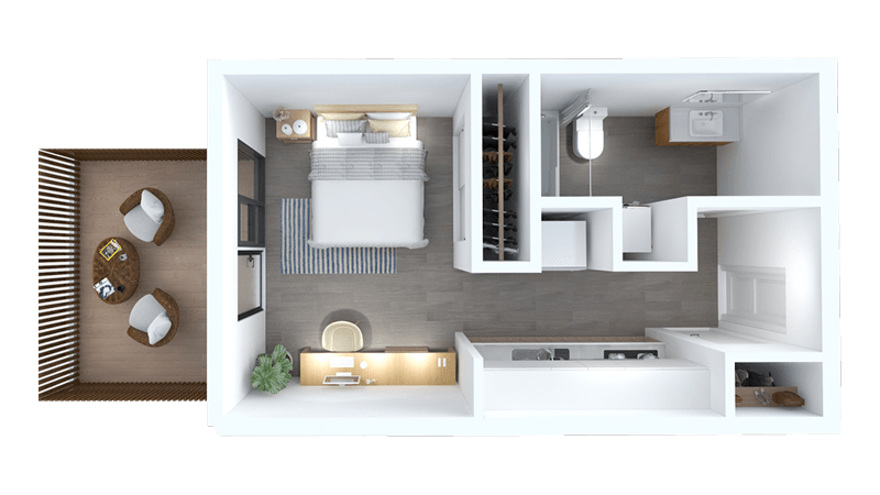 Studio B1 floor plan