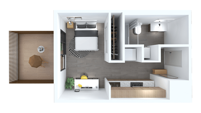 Studio B2 floor plan