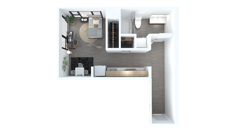 Studio C floor plan