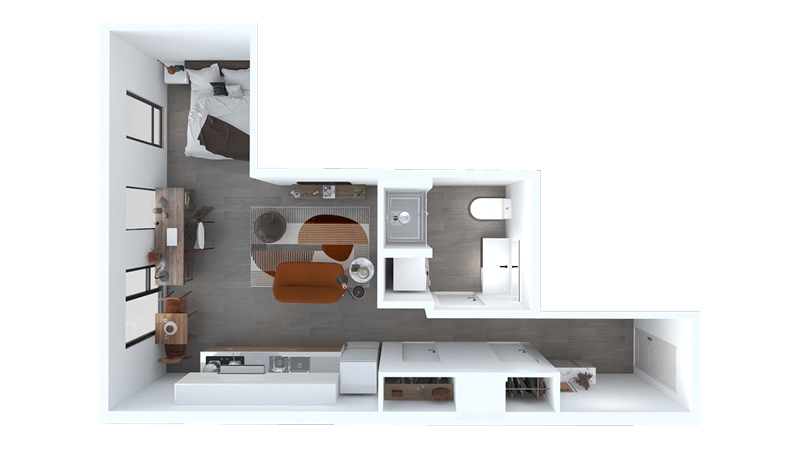 Studio G floor plan