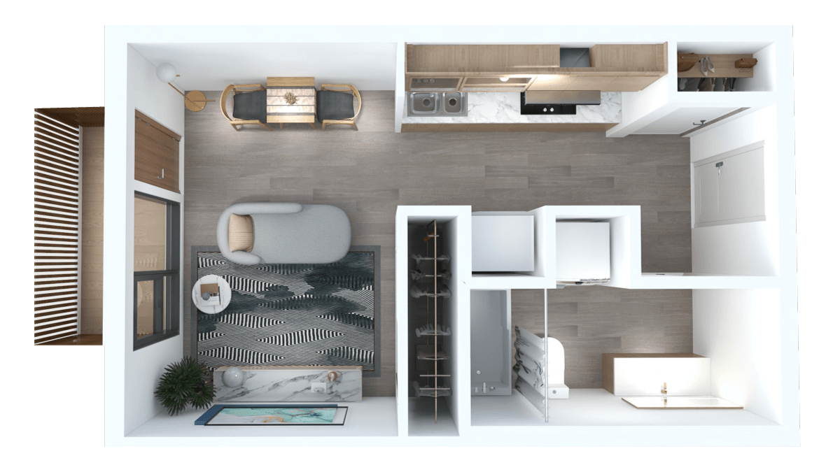 Townhome A — Floor 1