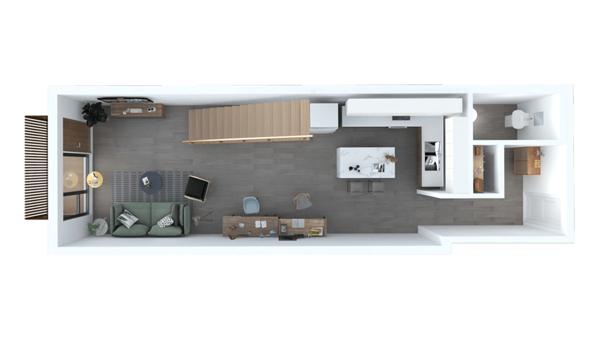 Townhome C — Floor 1
