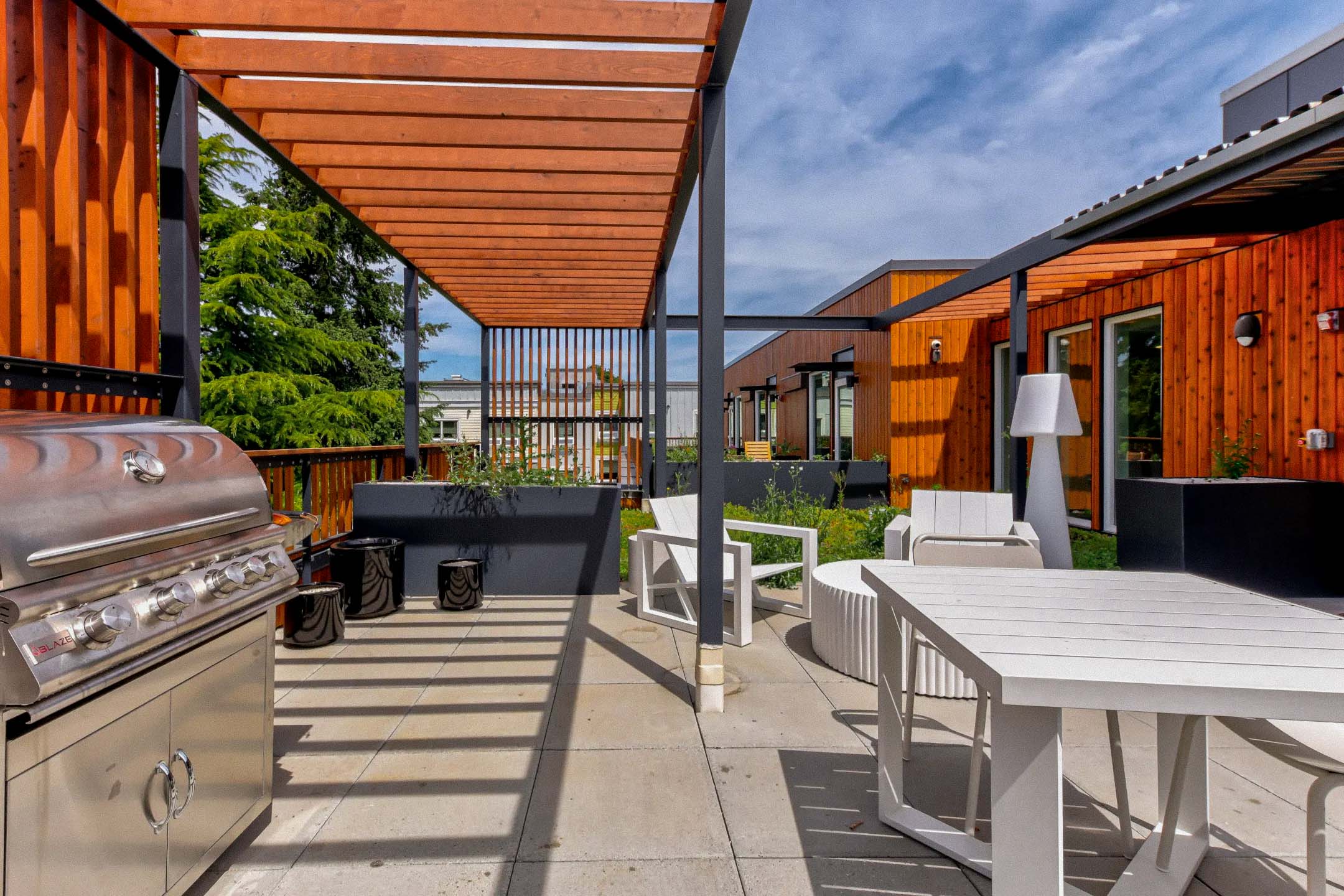 Rooftop terrace with bbq grill