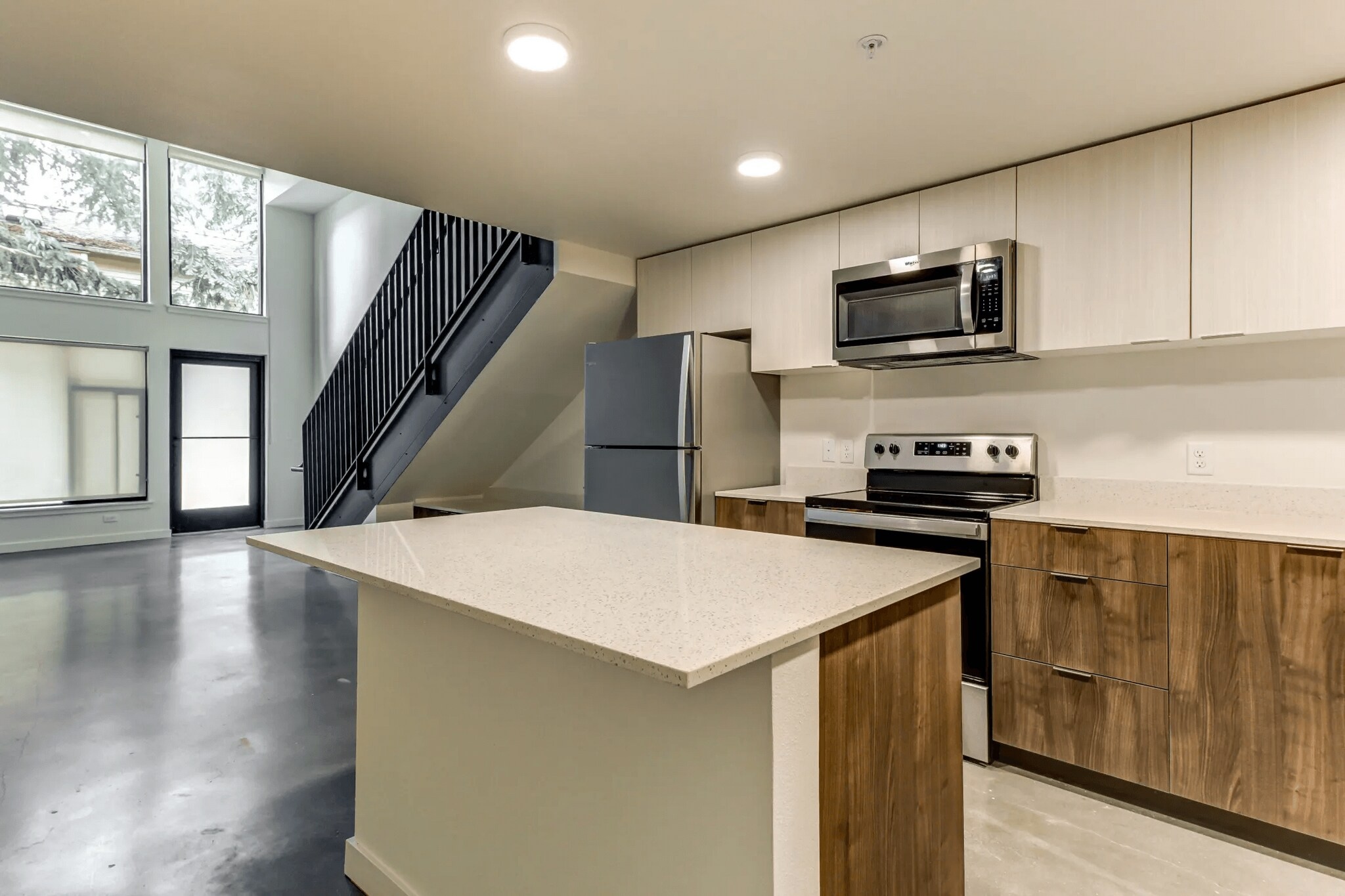 Kitchen with countertop - townhome units