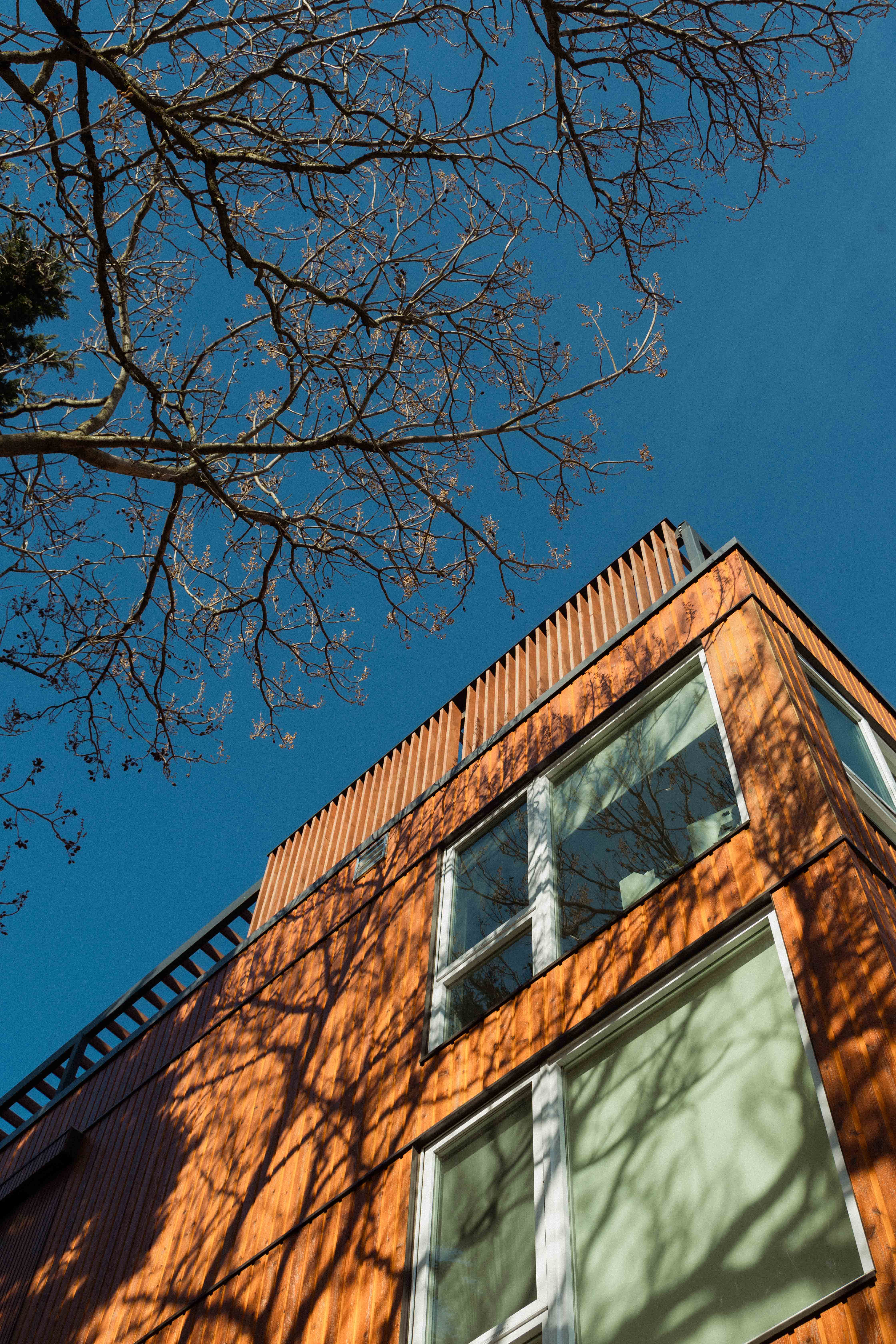 Ori Stone Way exterior at golden hour