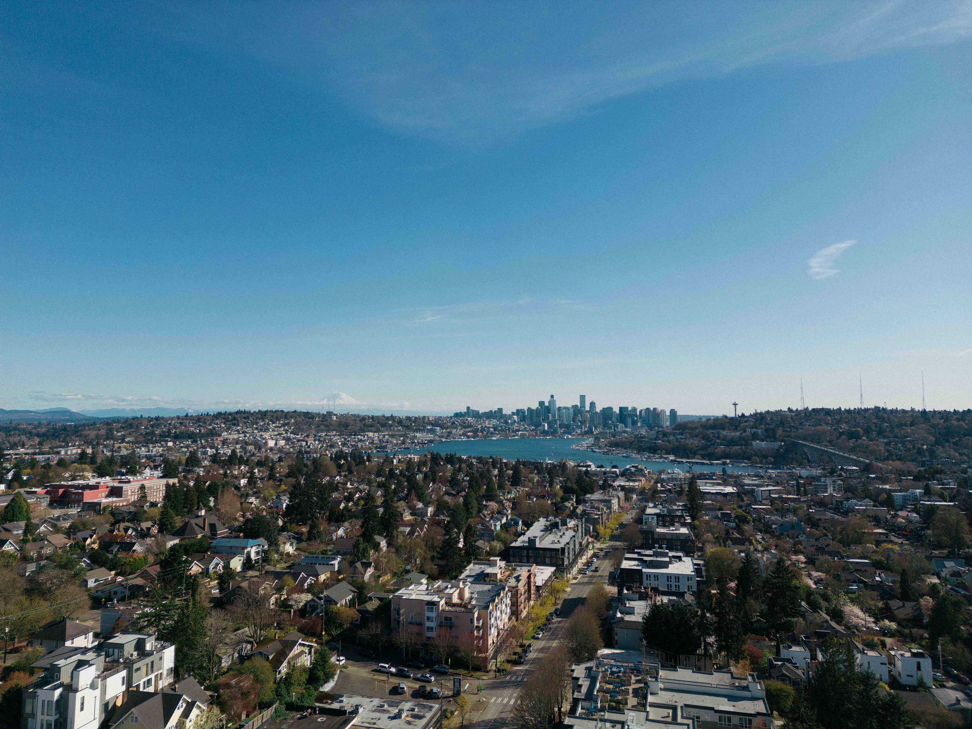 Aerial view of Wallingford neighborhood